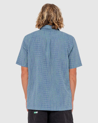Rusty Datsun Drop Short Sleeve Shirt - China Blue