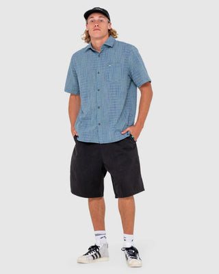 Rusty Datsun Drop Short Sleeve Shirt - China Blue