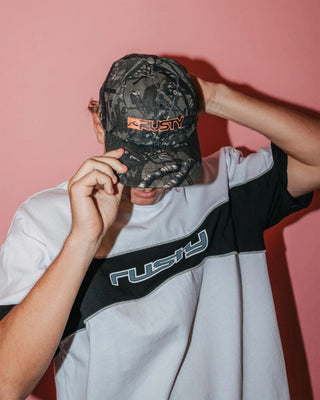 Rusty Dead End Dad Cap - Grey Camo