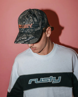 Rusty Dead End Dad Cap - Grey Camo