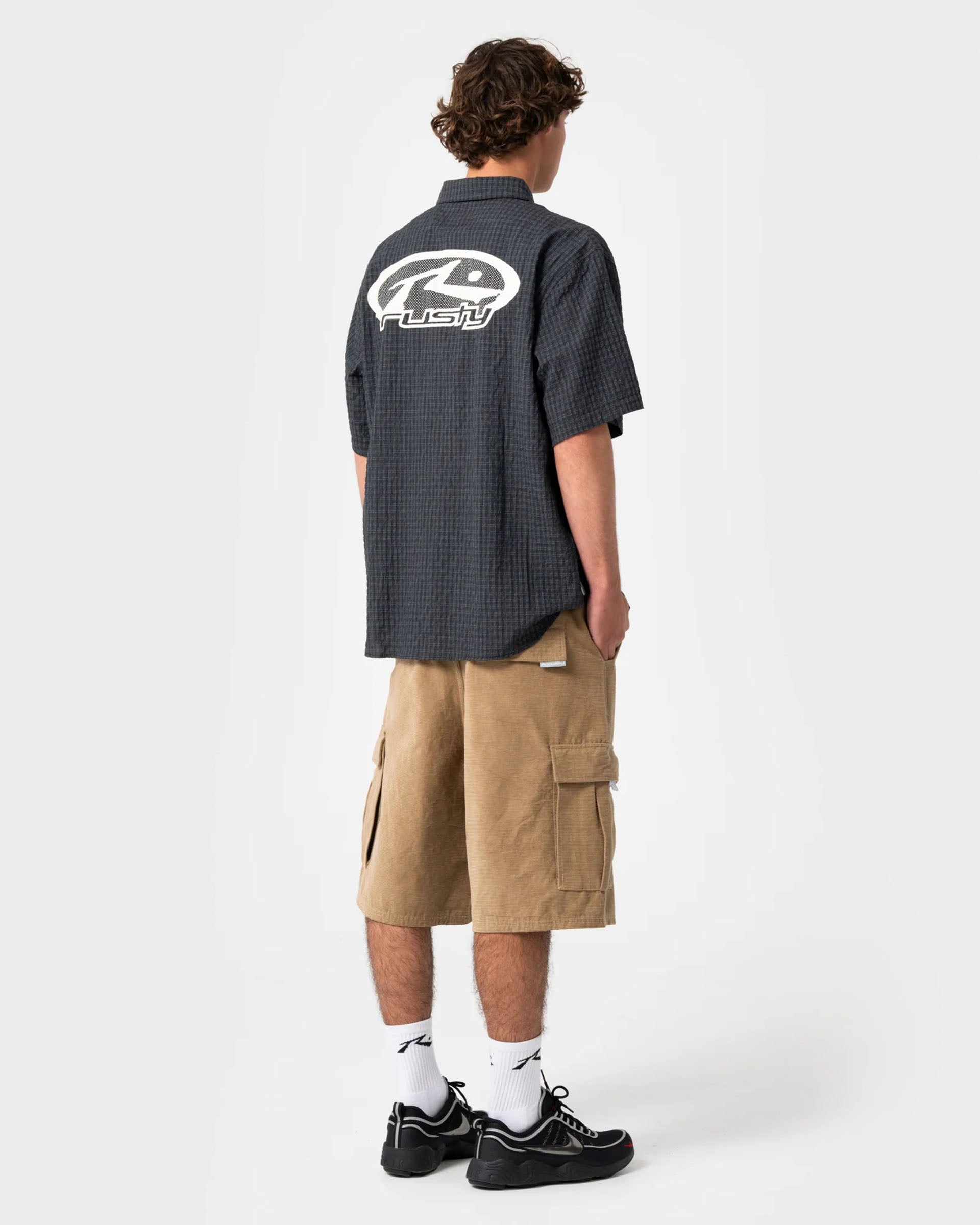 Rusty Defender Short Sleeve Shirt - Black