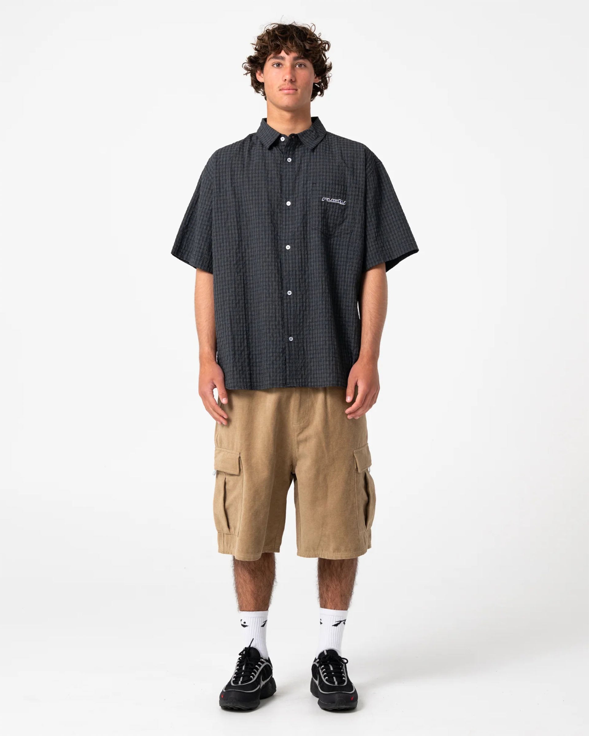 Rusty Defender Short Sleeve Shirt - Black