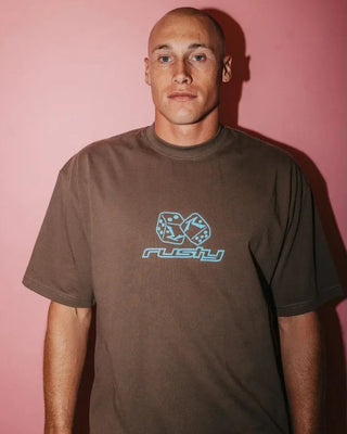 Rusty Double Or Nothing Short Sleeve T-Shirt - Pinecone