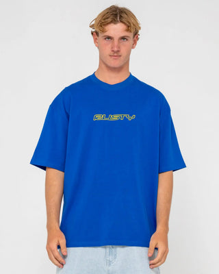 Rusty Flip Daddy Short Sleeve T-Shirt - Royal Blue