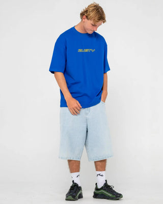 Rusty Flip Daddy Short Sleeve T-Shirt - Royal Blue