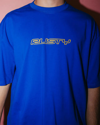 Rusty Flip Daddy Short Sleeve T-Shirt - Royal Blue