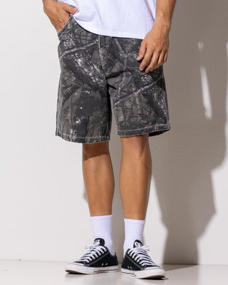 Rusty Flip Rambo Jort - Grey Camo