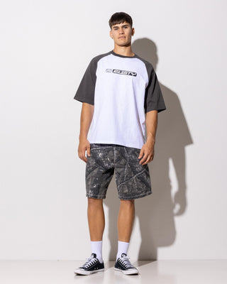 Rusty Flip Rambo Jort - Grey Camo