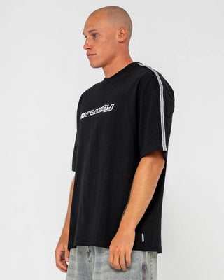 Rusty Gaffa Taped Short Sleeve T-Shirt - Black