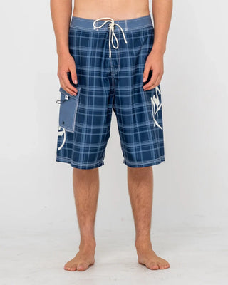 Rusty Hoodus Fixed Waist 24" Boardshort - Navy Blue
