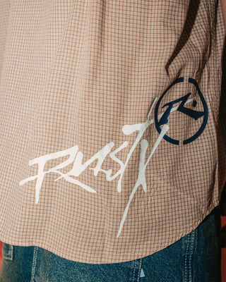 Rusty Hoodus Check Short Sleeve Shirt - Tobacco