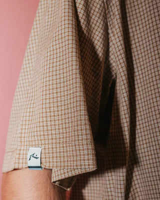 Rusty Hoodus Check Short Sleeve Shirt - Tobacco