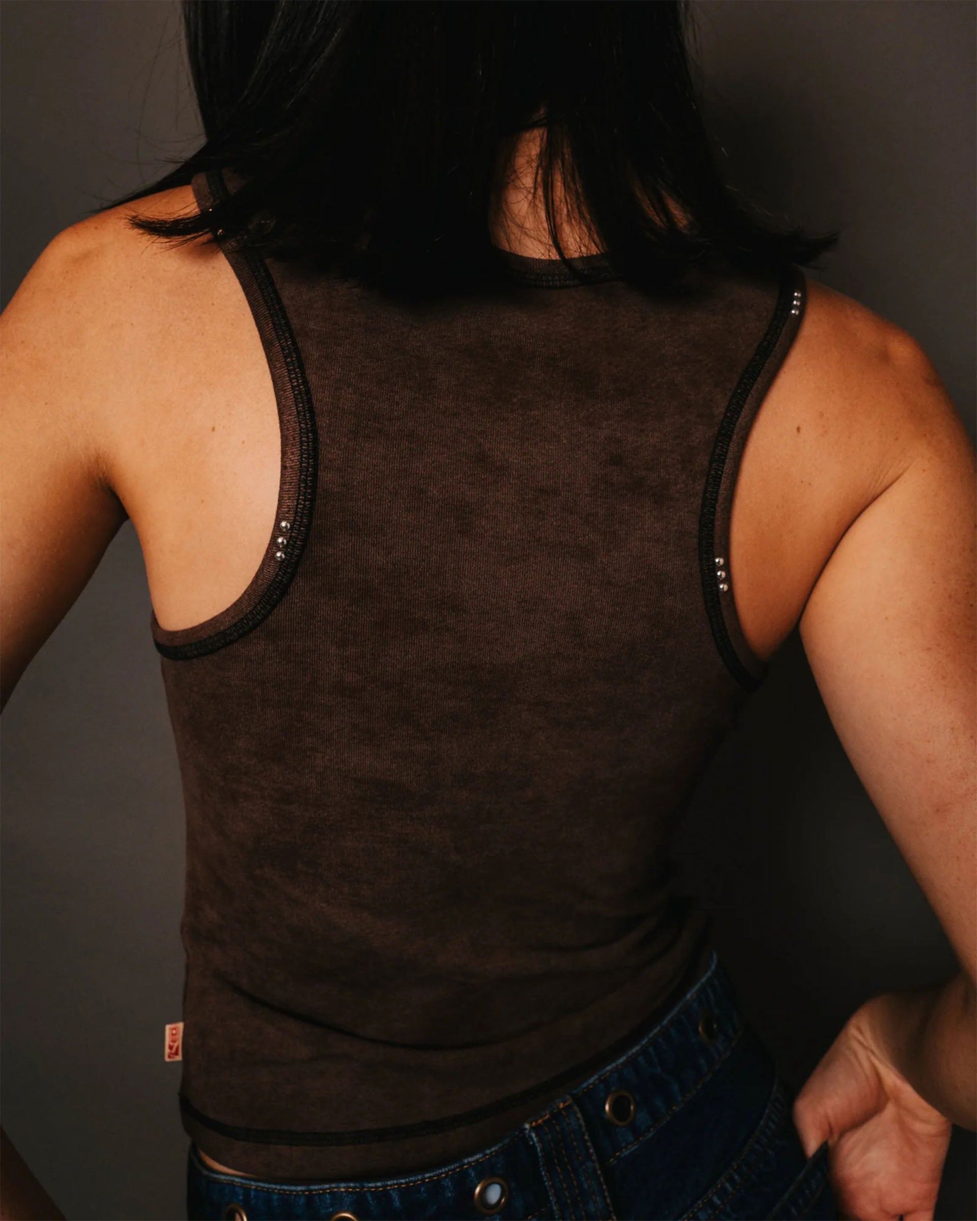 Women's Kachow Racer Tank Top - Washed Pinecone
