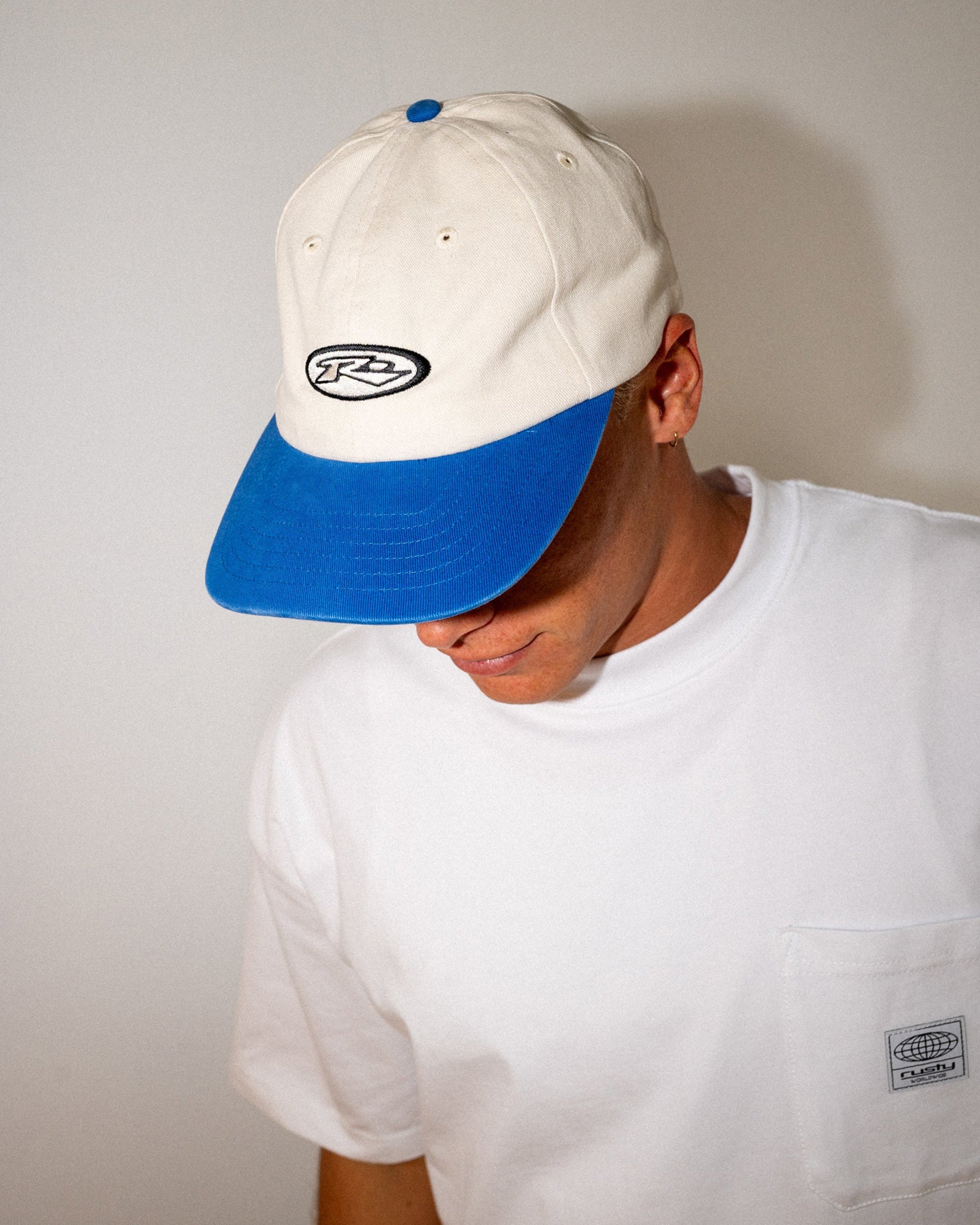Rusty Kick Flip Dad Cap - Marazine Blue
