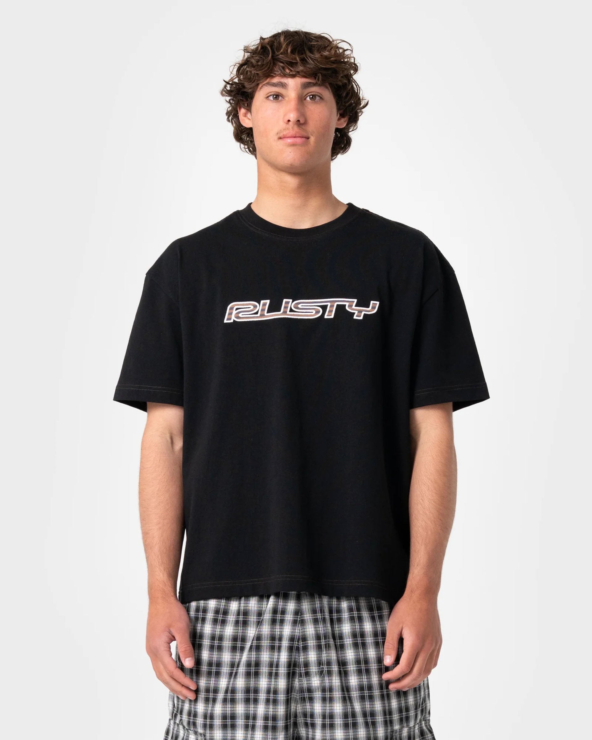 Rusty Lay Low Short Sleeve T-Shirt - Black