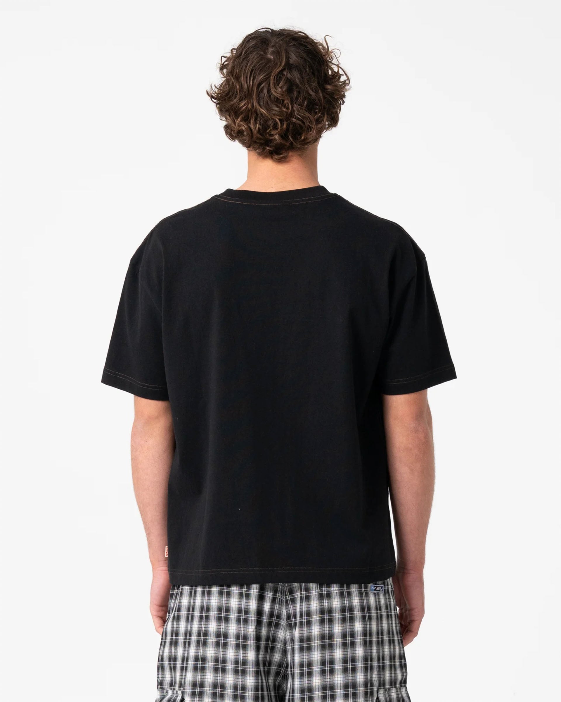 Rusty Lay Low Short Sleeve T-Shirt - Black