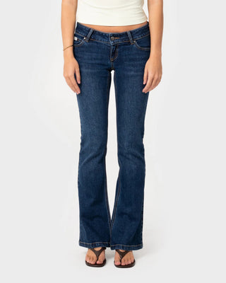 Rusty Women's Lindsay Low Rise Boot Leg Denim Jean - Walk Of Shame
