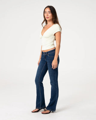 Rusty Women's Lindsay Low Rise Boot Leg Denim Jean - Walk Of Shame