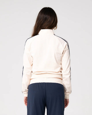 Rusty Women's Maneater Fitted Zip Through Track Jacket - Egret