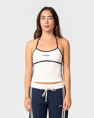 Rusty Women's Maneater Fitted Halter Top - Egret