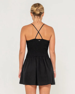 Rusty Women's Mimi Smocked Mini Dress - Black