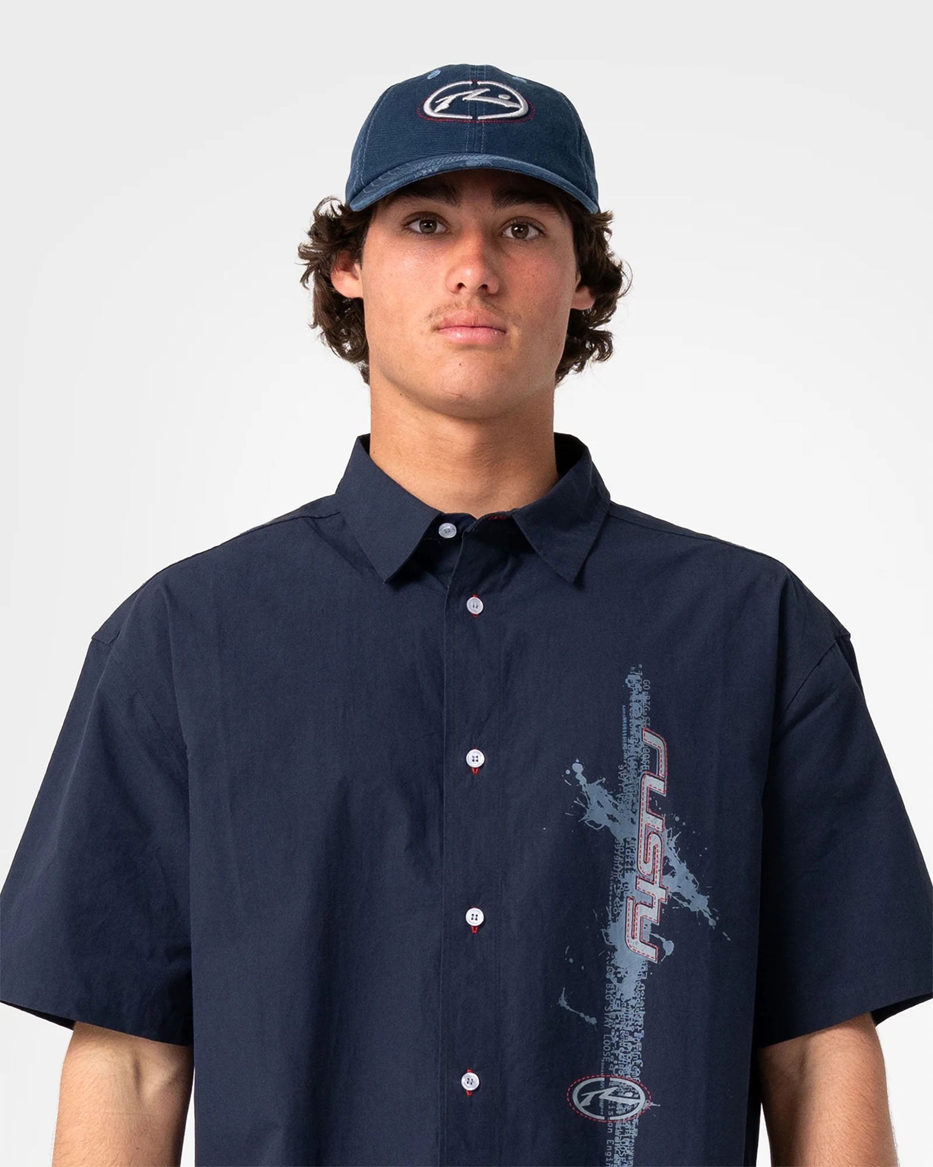 Morning Glory 6 Panel Cap - Navy