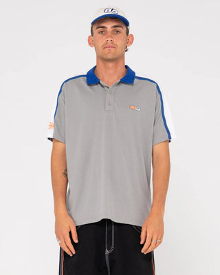 Rusty Oxecutioner Short Sleeve Polo - Oyster Grey