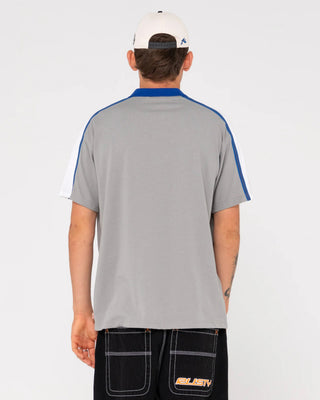 Rusty Oxecutioner Short Sleeve Polo - Oyster Grey