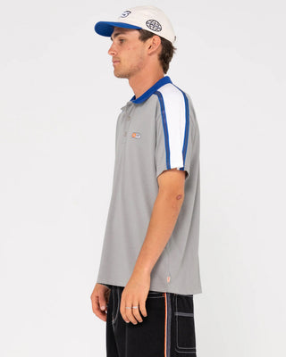 Rusty Oxecutioner Short Sleeve Polo - Oyster Grey