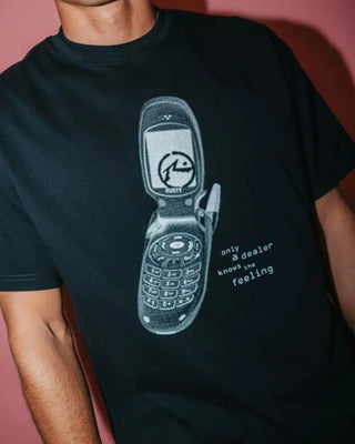 Rusty Phone A Friend Short Sleeve T-Shirt - Black