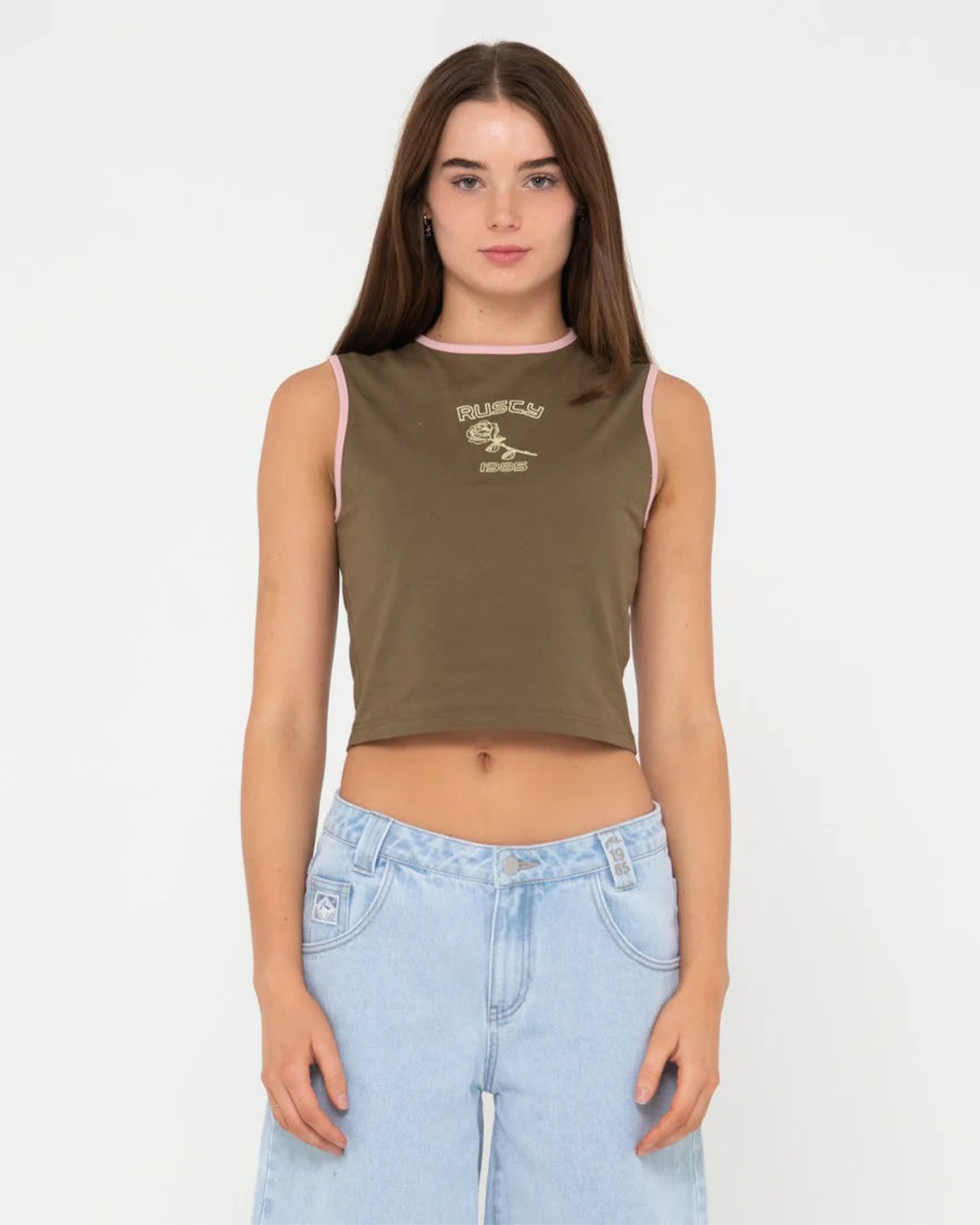 RUSTY ROSE SLIM FIT SLEEVELESS TANK