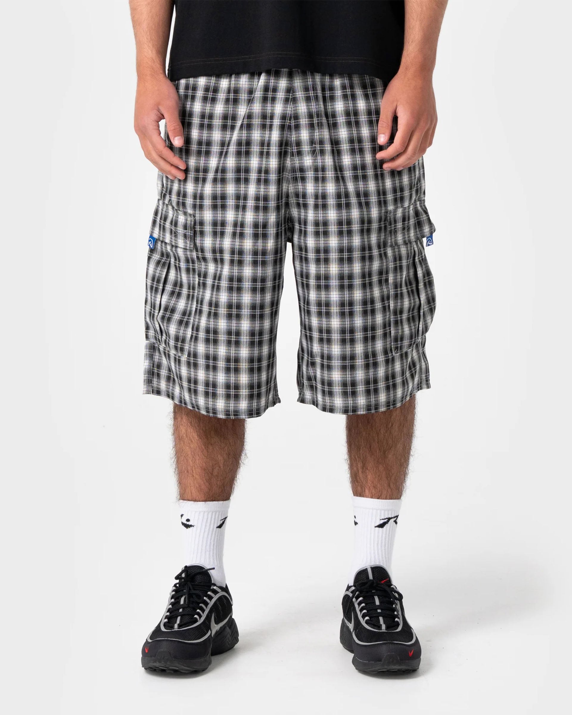 Rusty Screwdriva Elastic Cargo Short - Black