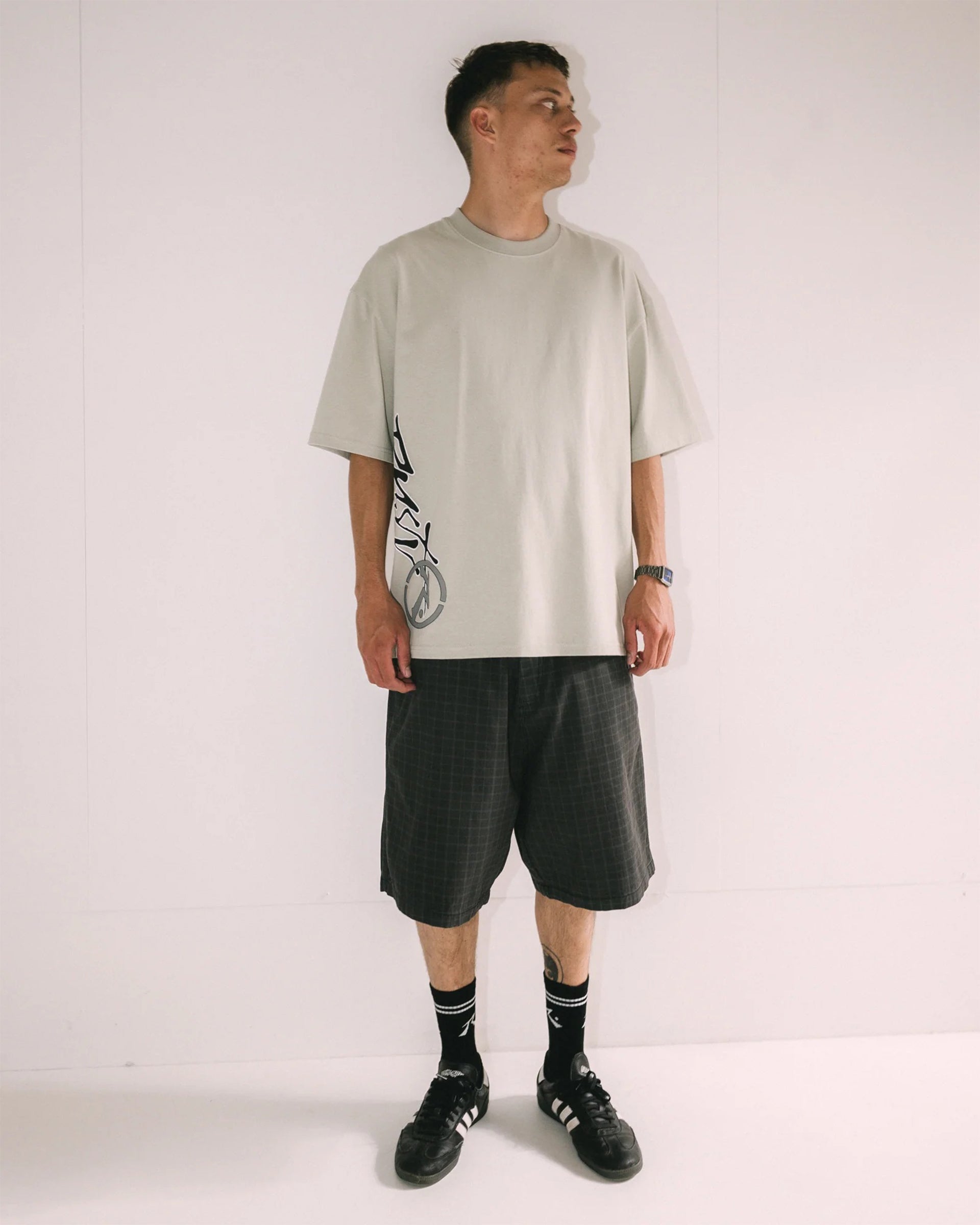 Rusty Spraya Short Sleeve T-Shirt - Abbey Stone