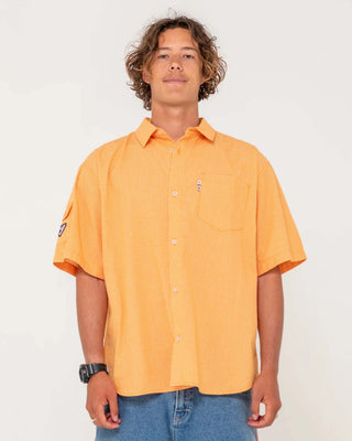 Rusty Stasha Pocket Short Sleeve Shirt - Orange
