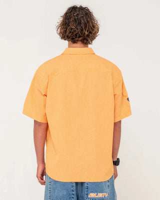 Rusty Stasha Pocket Short Sleeve Shirt - Orange