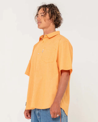 Rusty Stasha Pocket Short Sleeve Shirt - Orange