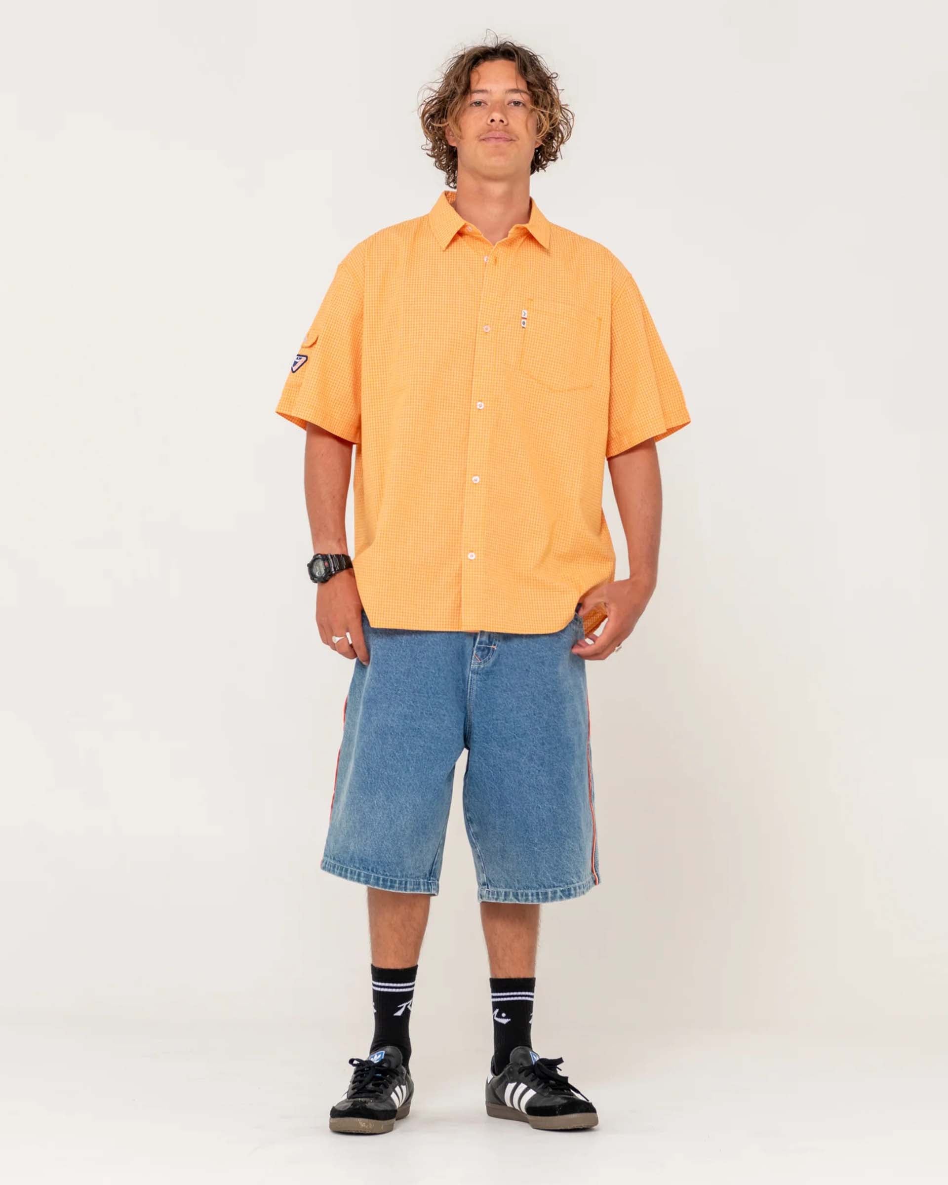 Stasha Pocket S/S Shirt - Orange – Jack's Surfboards