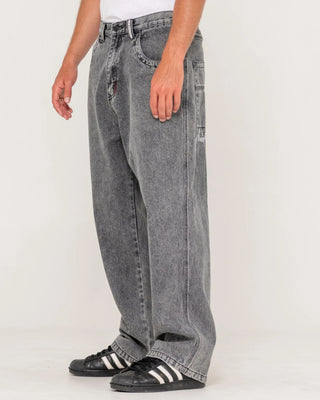 Rusty Stitch Up Baggy Jean - Black