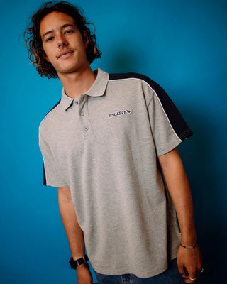 Rusty Straight Shooter Short Sleeve Polo - Grey Marle