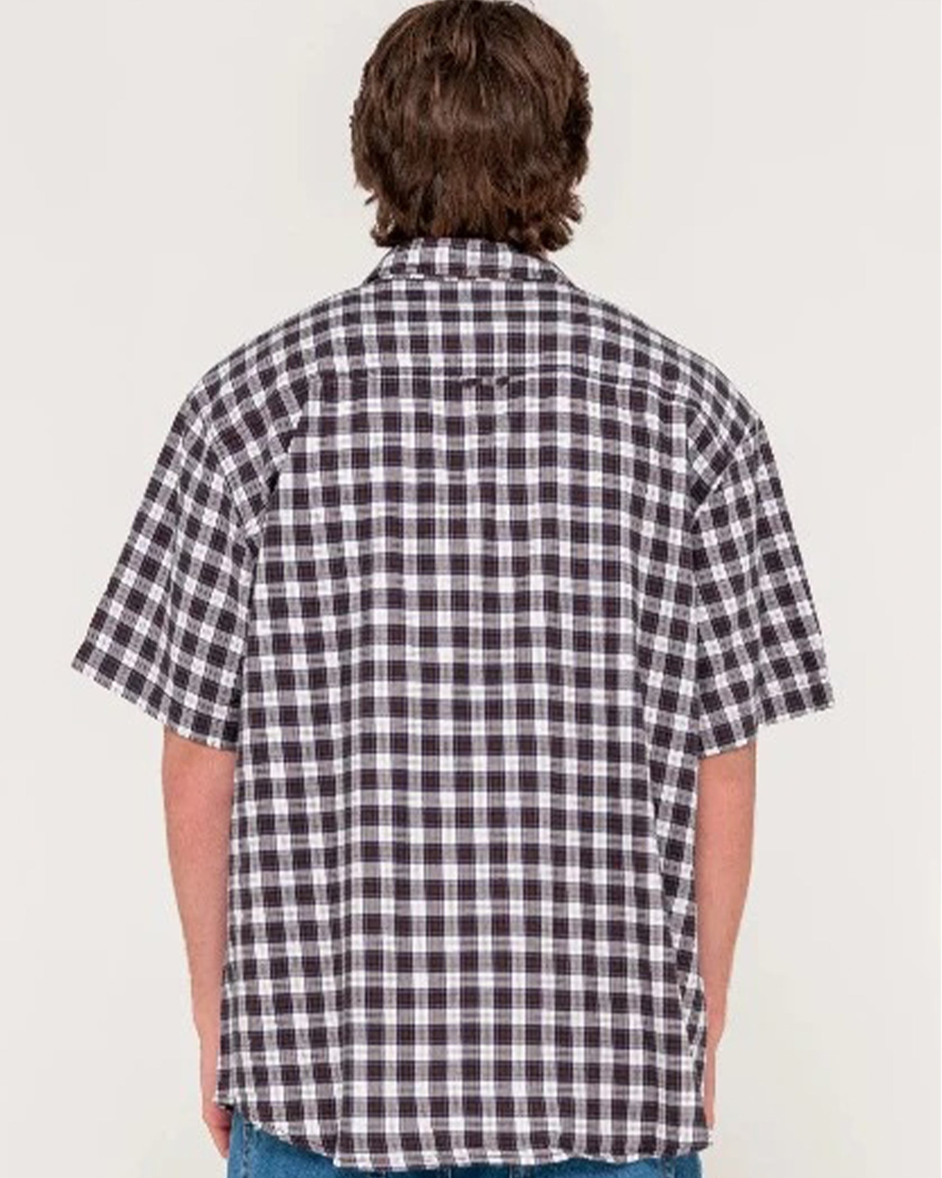 Rusty Worldwide Curved Hem Short Sleeve Shirt - Carbon