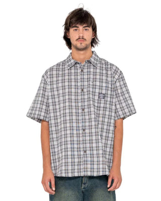 Rusty Worldwide Curved Hem Short Sleeve Shirt - White 2