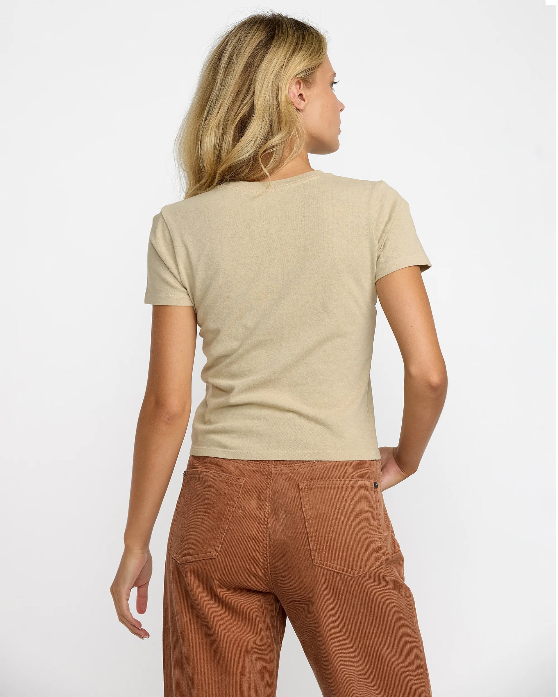 RVCA Women's 411 Short Sleeve T-Shirt - Eucalyptus