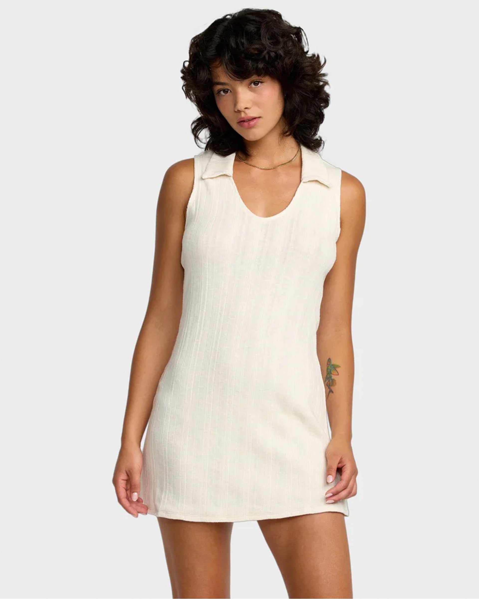 RVCA Women's Ava Mini Dress - Cloud