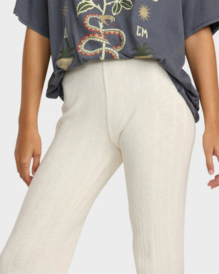 RVCA Women's Ava Elastic Waist Pants - Cloud