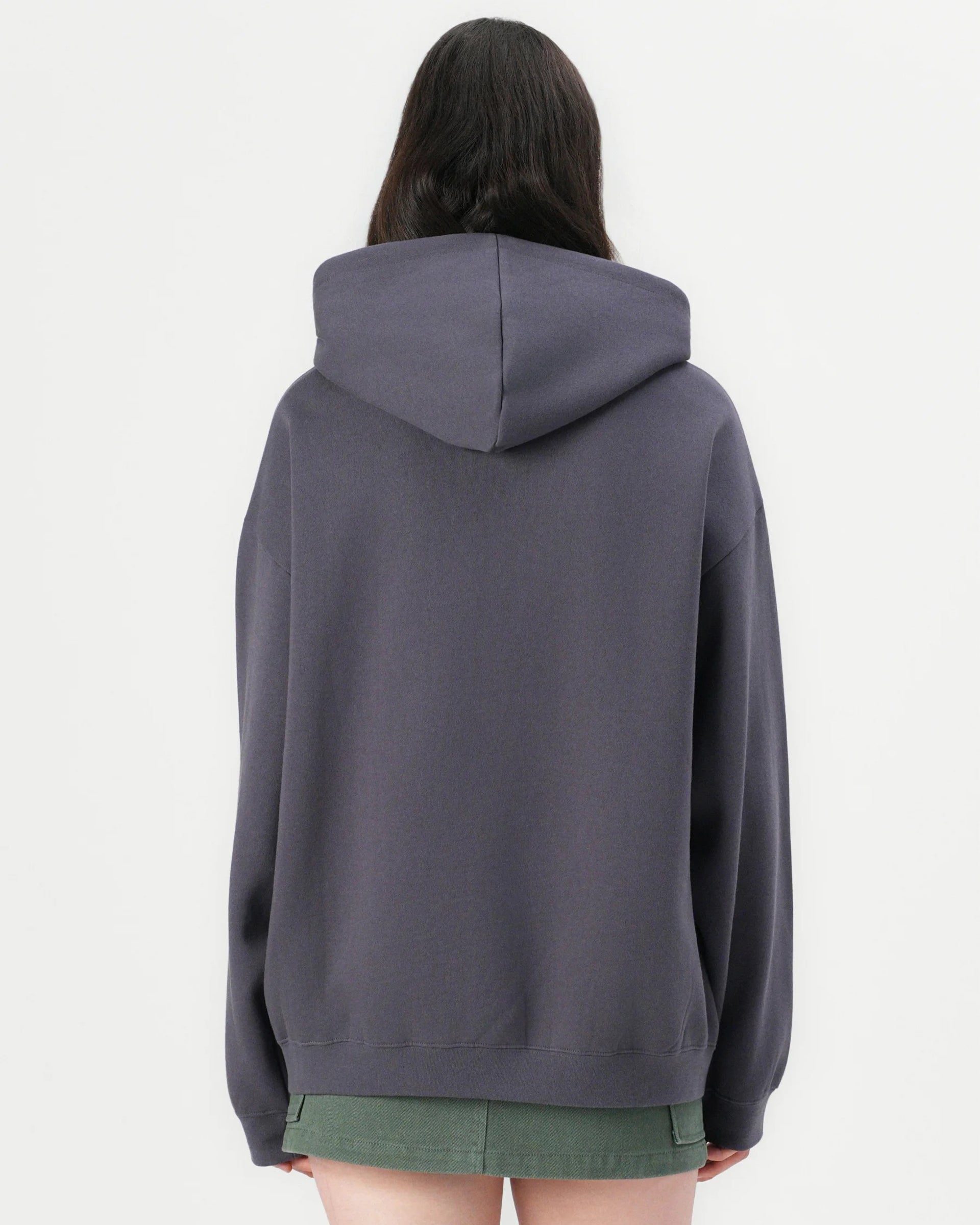 RVCA Women's Baggie Boyfriend Pullover Hoodie - Gravel