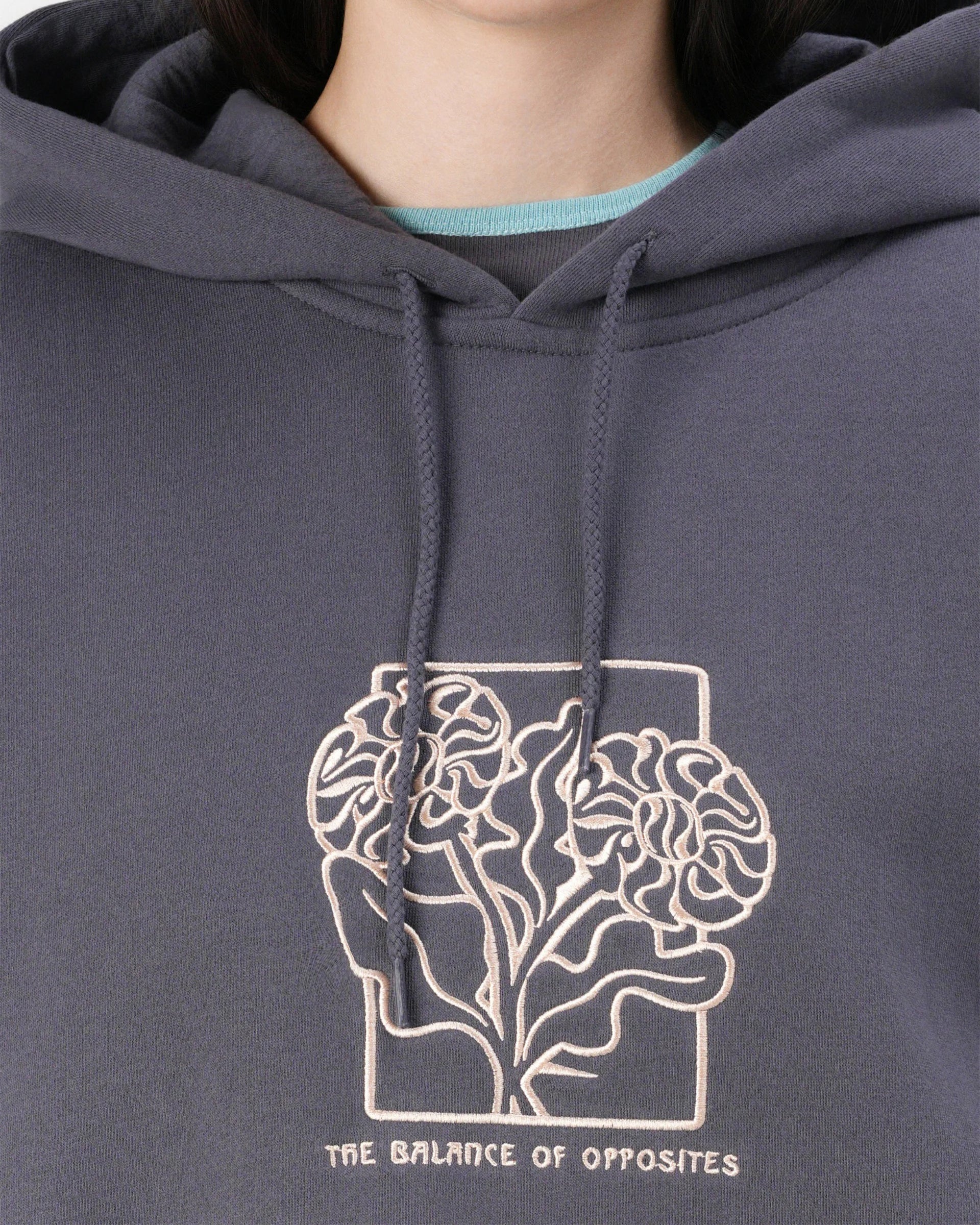 RVCA Women's Baggie Boyfriend Pullover Hoodie - Gravel