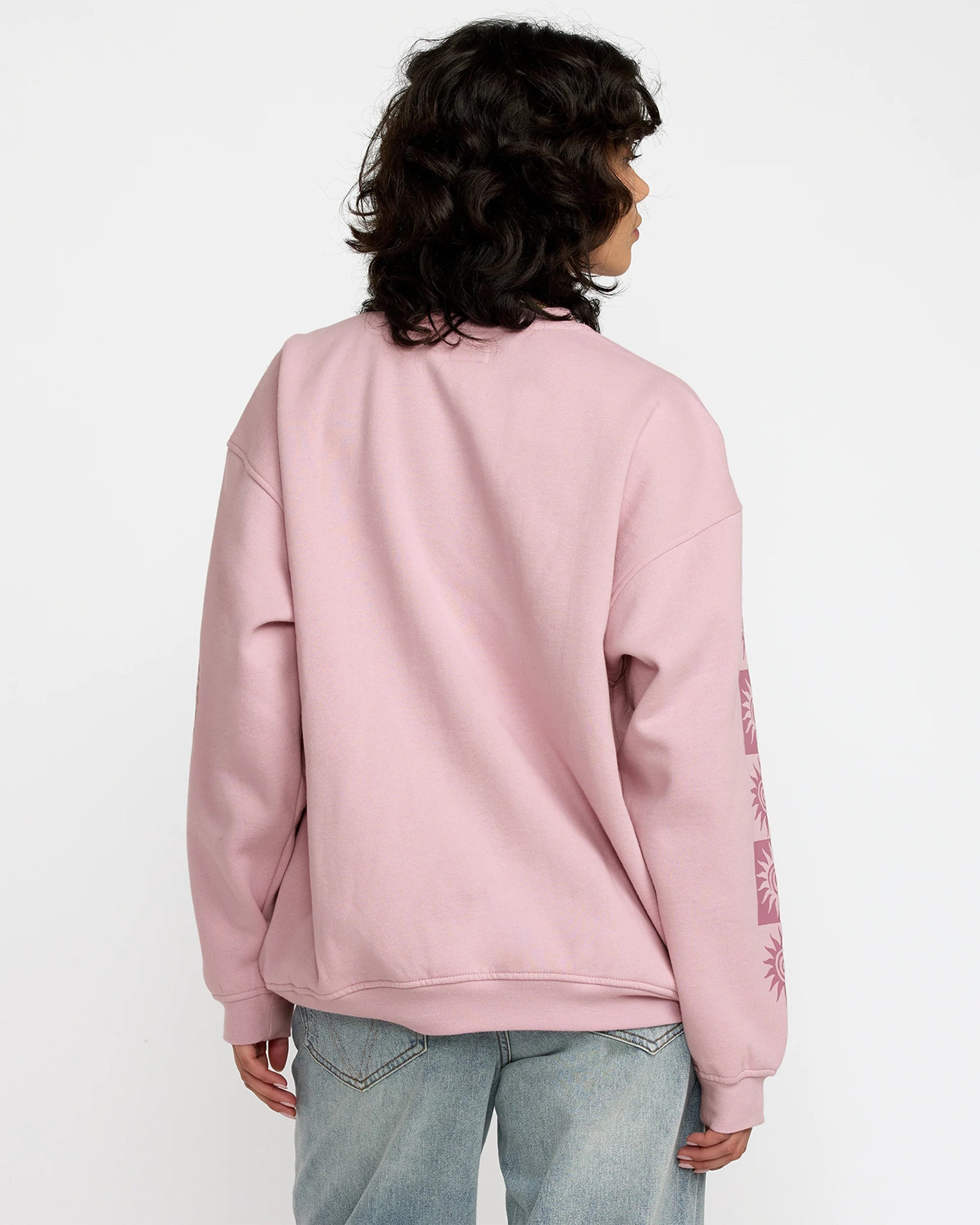 RVCA Women's Baggie Boyfriend Crew - Lush Lilac