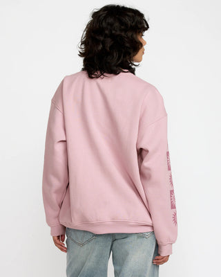 RVCA Women's Baggie Boyfriend Crew - Lush Lilac