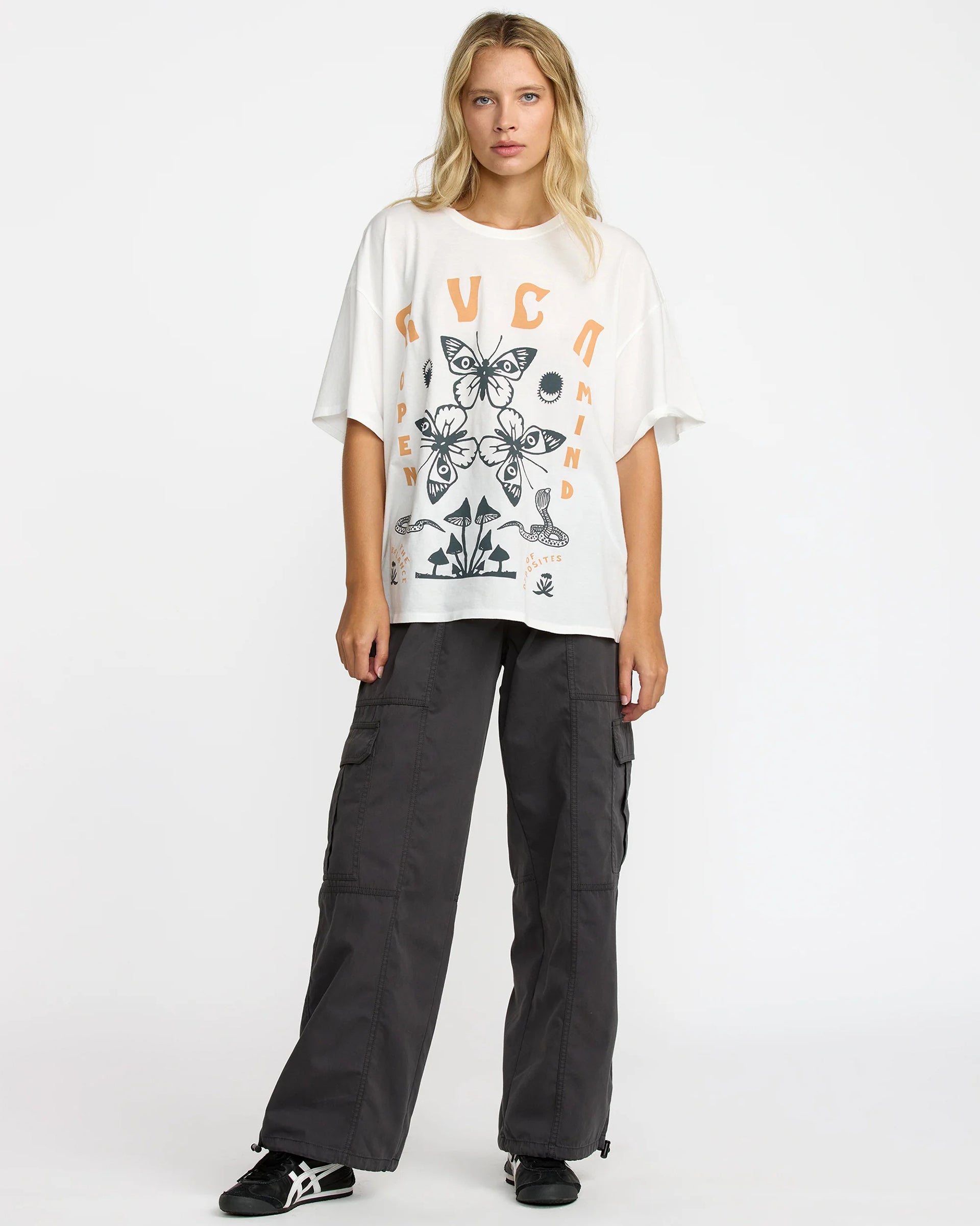 RVCA Women's Baggie Tee II - Vintage White