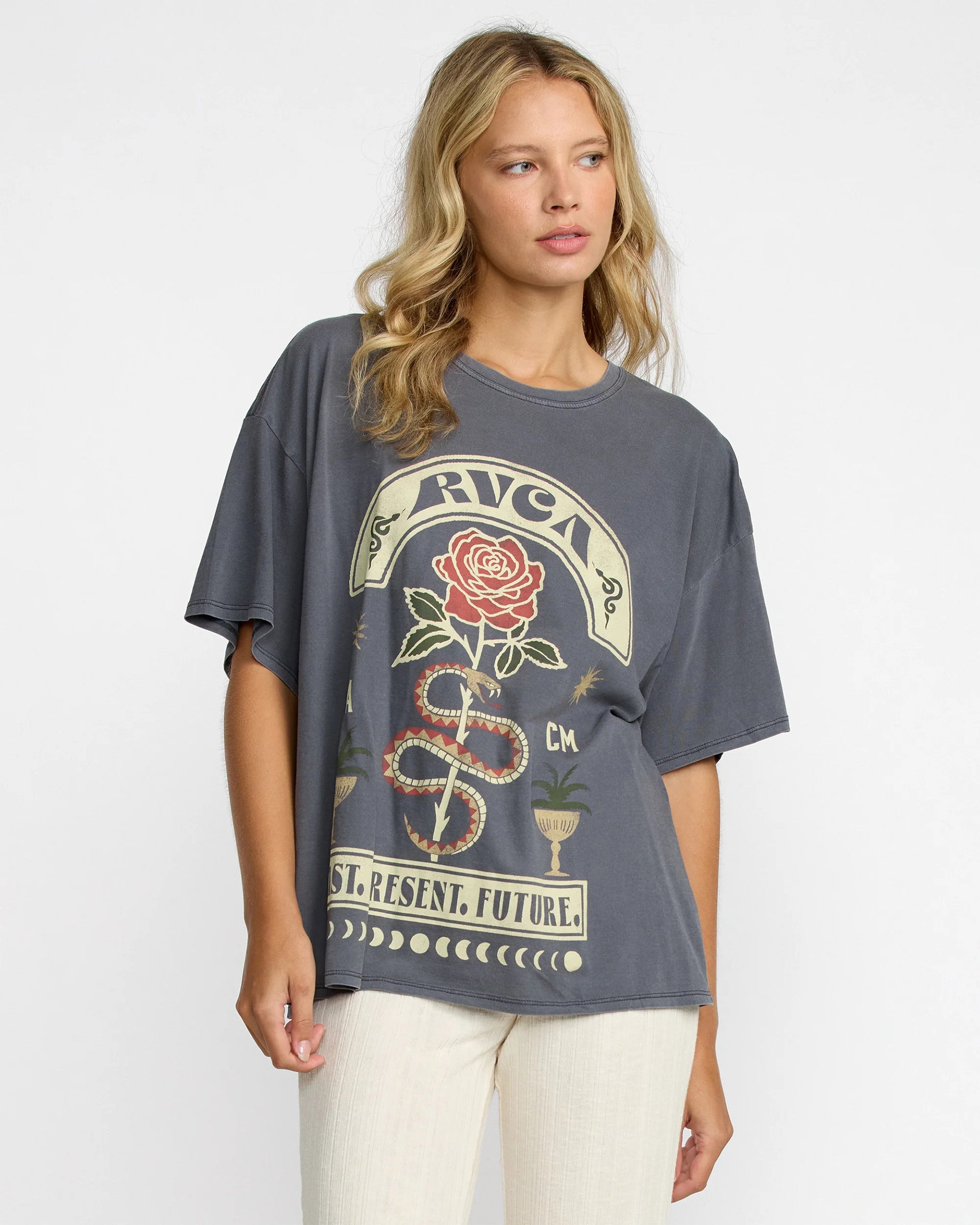 RVCA Women's Baggie Tee II - Gravel